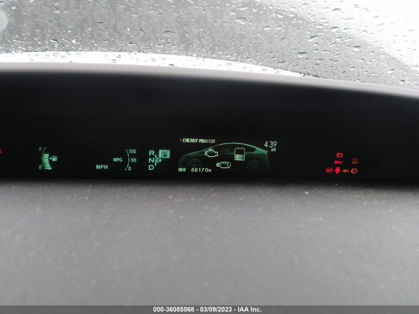 2013 TOYOTA PRIUS ONE/TWO/THREE/FOUR/FIVE - JTDKN3DU4D0346339