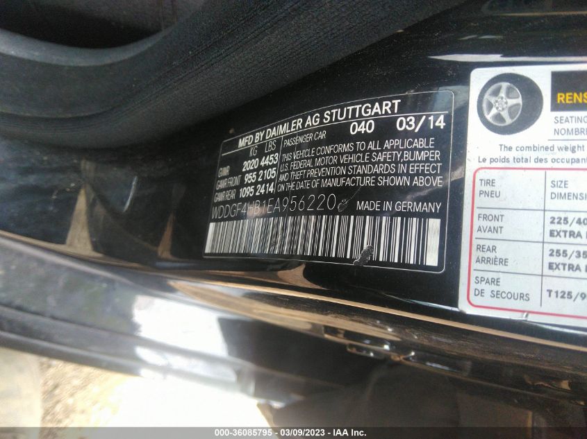 2014 MERCEDES-BENZ C-CLASS C 250 - WDDGF4HB1EA956220