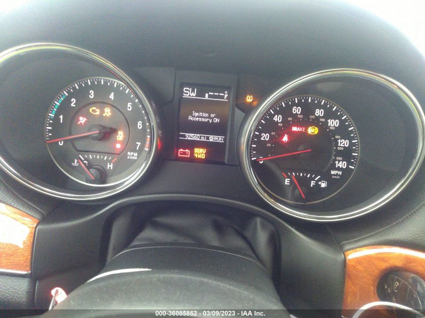 2013 JEEP GRAND CHEROKEE OVERLAND - 1C4RJFCG8DC643801