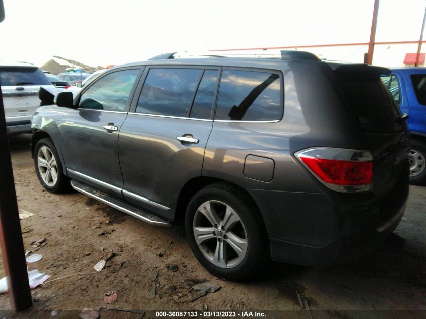 2013 TOYOTA HIGHLANDER LIMITED - 5TDYK3EH5DS133160