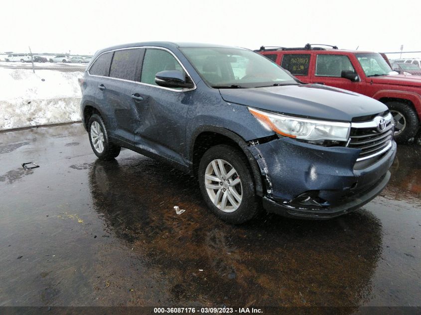 2015 TOYOTA HIGHLANDER LE - 5TDZARFH2FS011822