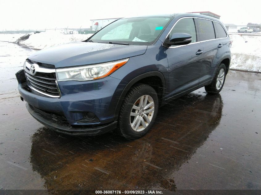 2015 TOYOTA HIGHLANDER LE - 5TDZARFH2FS011822