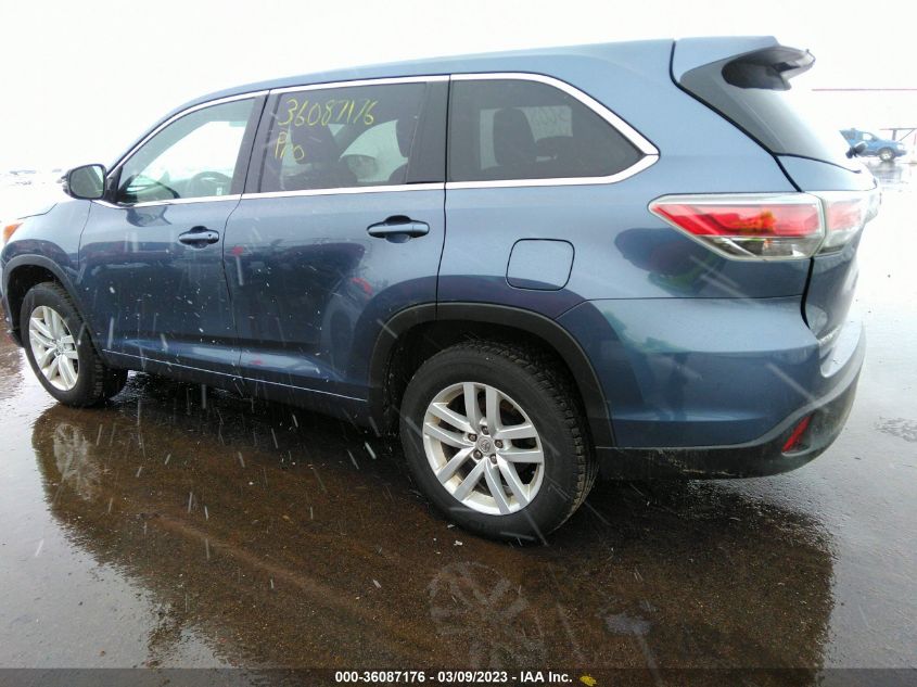 2015 TOYOTA HIGHLANDER LE - 5TDZARFH2FS011822