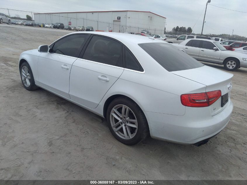 2013 AUDI A4 PREMIUM PLUS - WAUFFAFL6DA157545