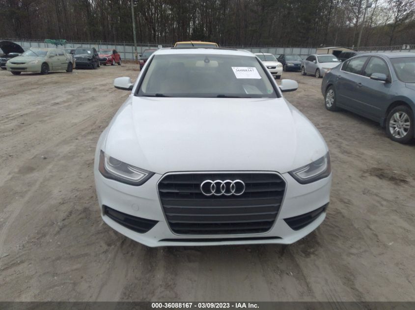 2013 AUDI A4 PREMIUM PLUS - WAUFFAFL6DA157545