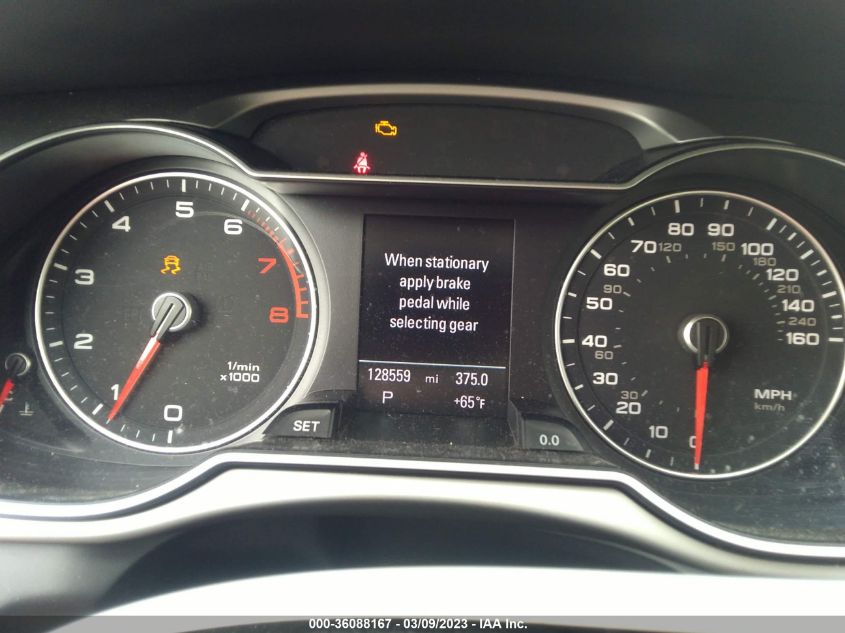 2013 AUDI A4 PREMIUM PLUS - WAUFFAFL6DA157545