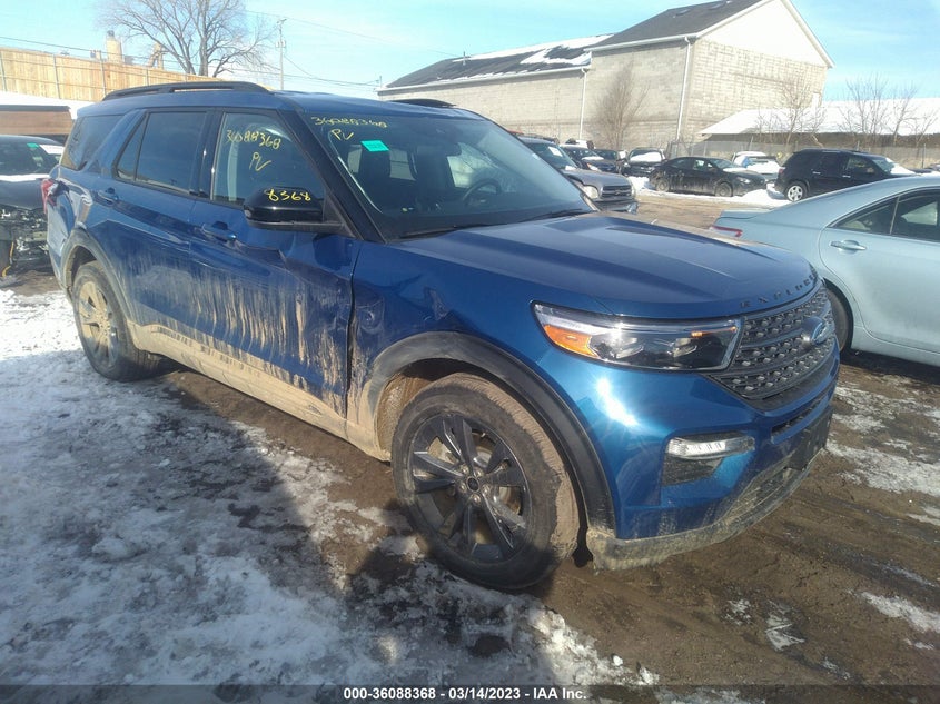 VIN 1FMSK8DH1NGC38662 2022 FORD EXPLORER XLT