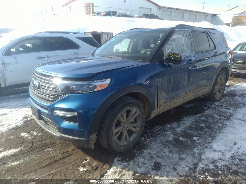 VIN 1FMSK8DH1NGC38662 2022 FORD EXPLORER XLT