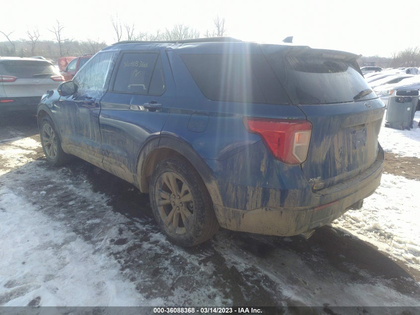 VIN 1FMSK8DH1NGC38662 2022 FORD EXPLORER XLT