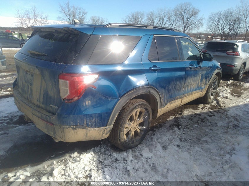 VIN 1FMSK8DH1NGC38662 2022 FORD EXPLORER XLT