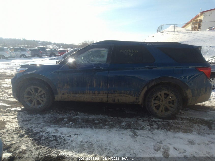 VIN 1FMSK8DH1NGC38662 2022 FORD EXPLORER XLT