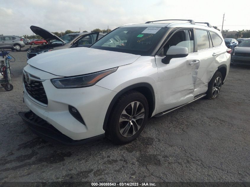 2021 TOYOTA HIGHLANDER XLE - 5TDGZRAH9MS057703