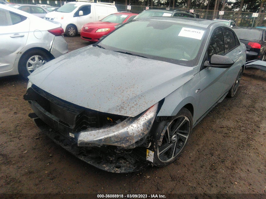 VIN KMHLR4AF1NU225682 2022 HYUNDAI ELANTRA N LINE