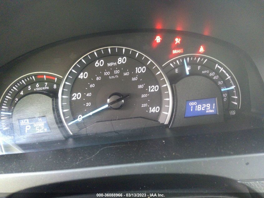 2013 TOYOTA CAMRY L/LE/SE/XLE - 4T4BF1FK2DR293776