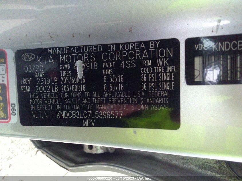 2020 KIA NIRO LX - KNDCB3LC7L5396577