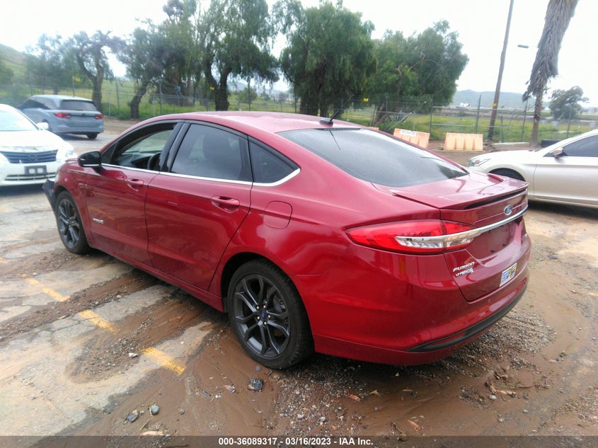 VIN 3FA6P0LU0JR286976 2018 FORD FUSION HYBRID SE