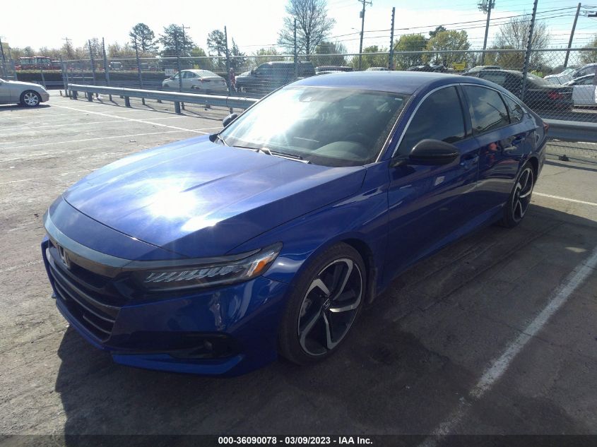 2021 HONDA ACCORD SEDAN SPORT - 1HGCV1F3XMA101148