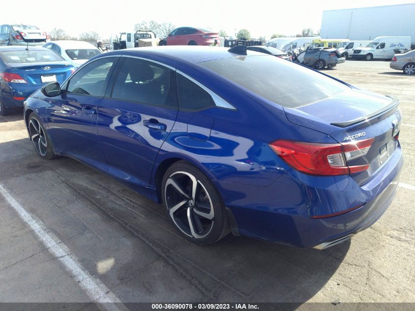 2021 HONDA ACCORD SEDAN SPORT - 1HGCV1F3XMA101148