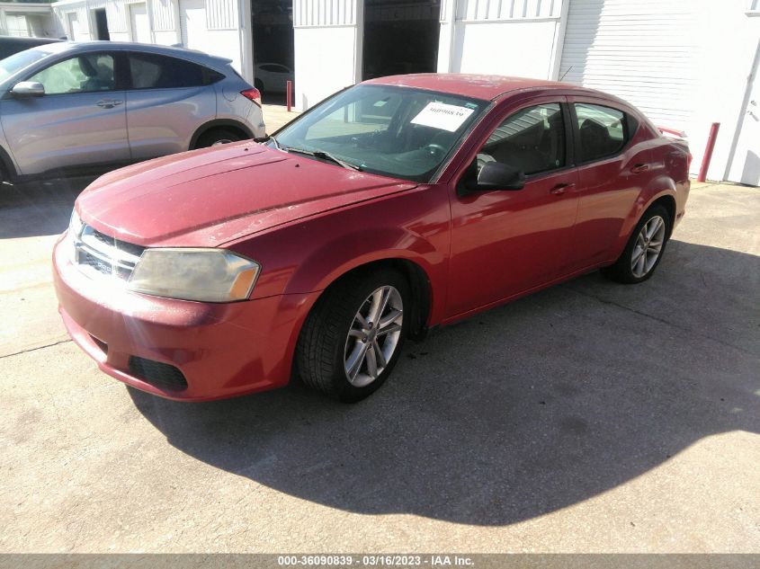 2013 DODGE AVENGER SE V6 - 1C3CDZAG0DN581496