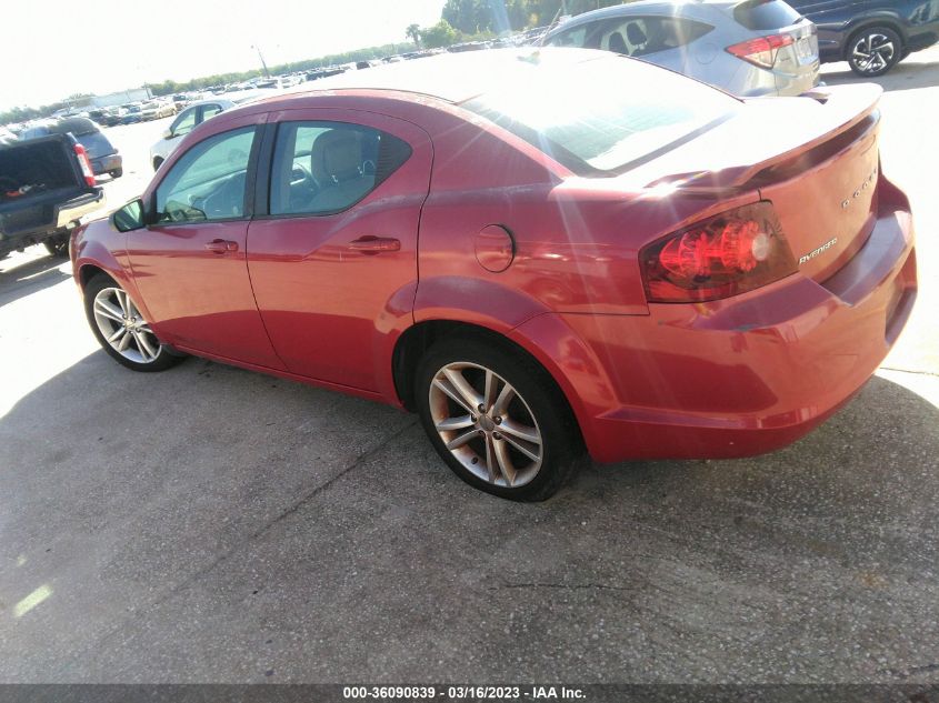 2013 DODGE AVENGER SE V6 - 1C3CDZAG0DN581496