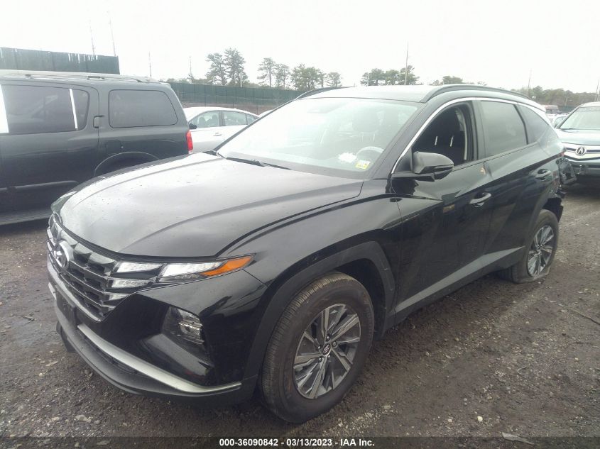 2022 HYUNDAI TUCSON HYBRID BLUE - KM8JBCA13NU066576
