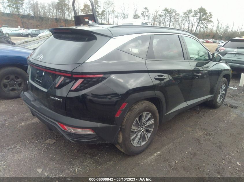 2022 HYUNDAI TUCSON HYBRID BLUE - KM8JBCA13NU066576