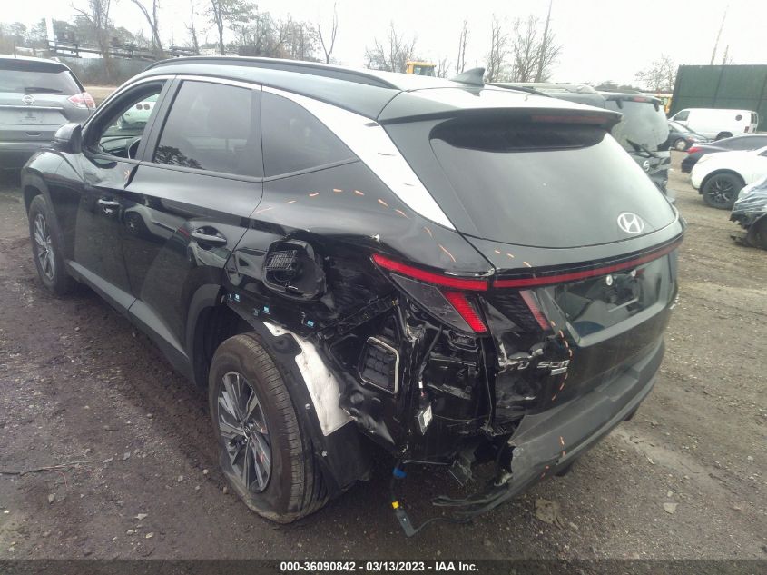 2022 HYUNDAI TUCSON HYBRID BLUE - KM8JBCA13NU066576