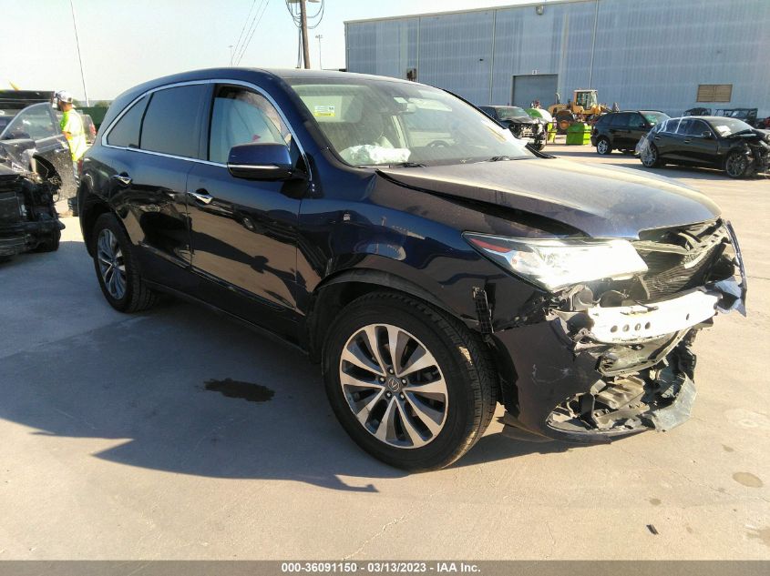 2014 ACURA MDX TECH PKG - 5FRYD3H41EB005070