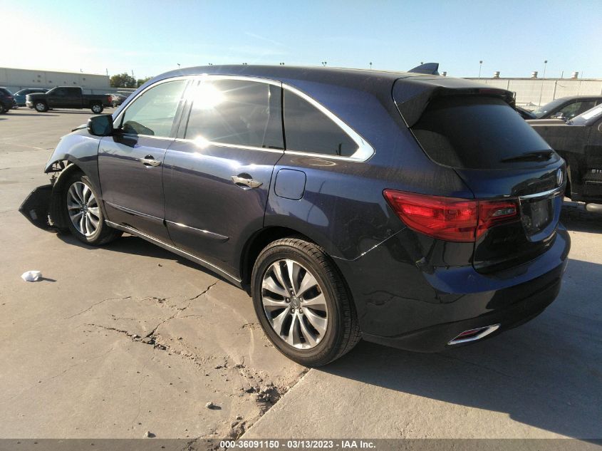 2014 ACURA MDX TECH PKG - 5FRYD3H41EB005070