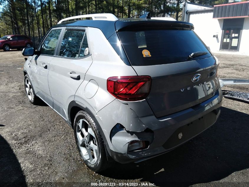 2022 HYUNDAI VENUE LIMITED - KMHRC8A34NU180939