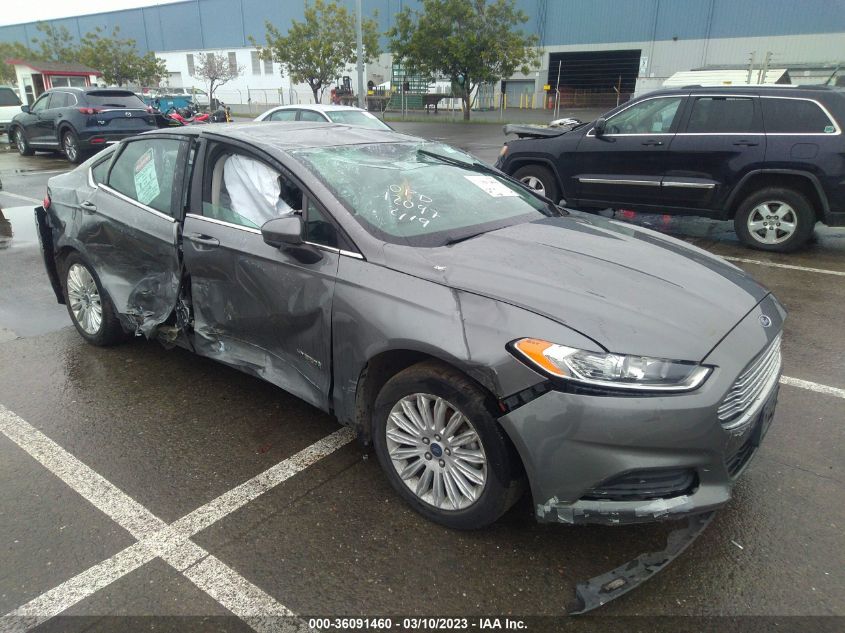 2014 FORD FUSION S HYBRID - 3FA6P0UU5ER234909