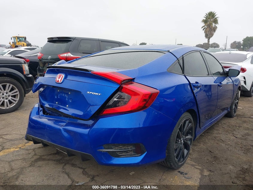 VIN 19XFC2F82LE202960 2020 HONDA CIVIC SEDAN SPORT