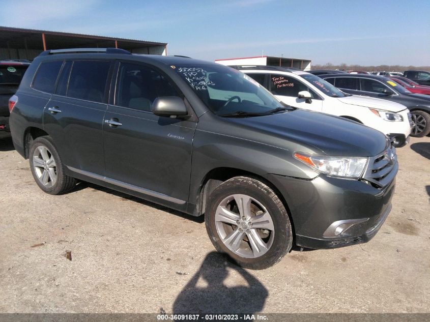 2013 TOYOTA HIGHLANDER LIMITED - 5TDYK3EH0DS131493