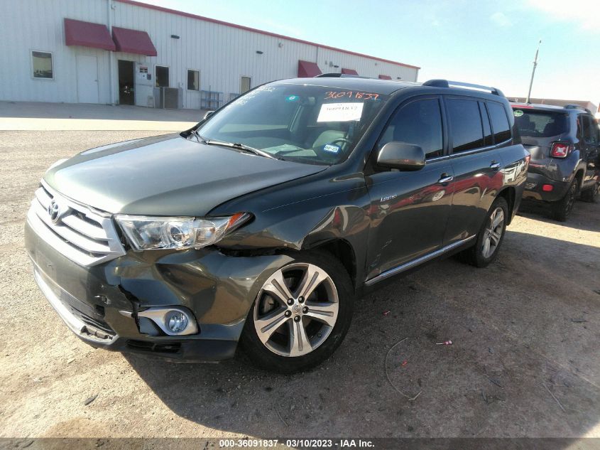 2013 TOYOTA HIGHLANDER LIMITED - 5TDYK3EH0DS131493