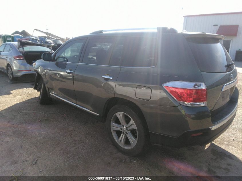 2013 TOYOTA HIGHLANDER LIMITED - 5TDYK3EH0DS131493