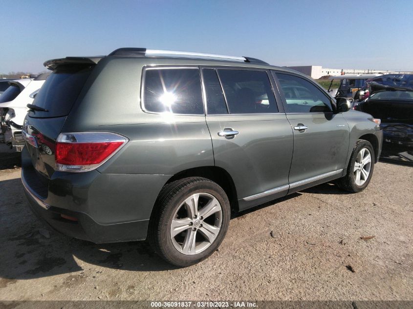 2013 TOYOTA HIGHLANDER LIMITED - 5TDYK3EH0DS131493