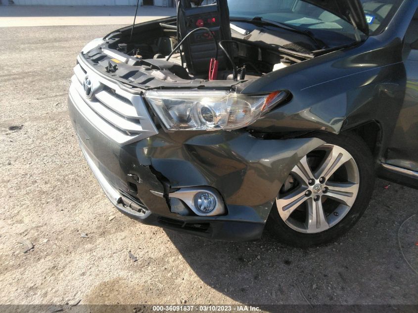 2013 TOYOTA HIGHLANDER LIMITED - 5TDYK3EH0DS131493