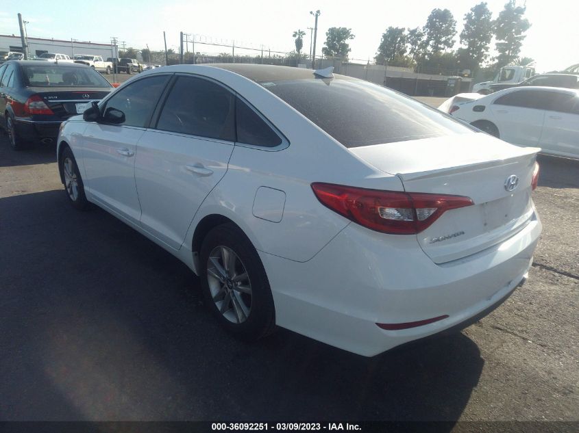 2017 HYUNDAI SONATA 2.4L - 5NPE24AFXHH473915