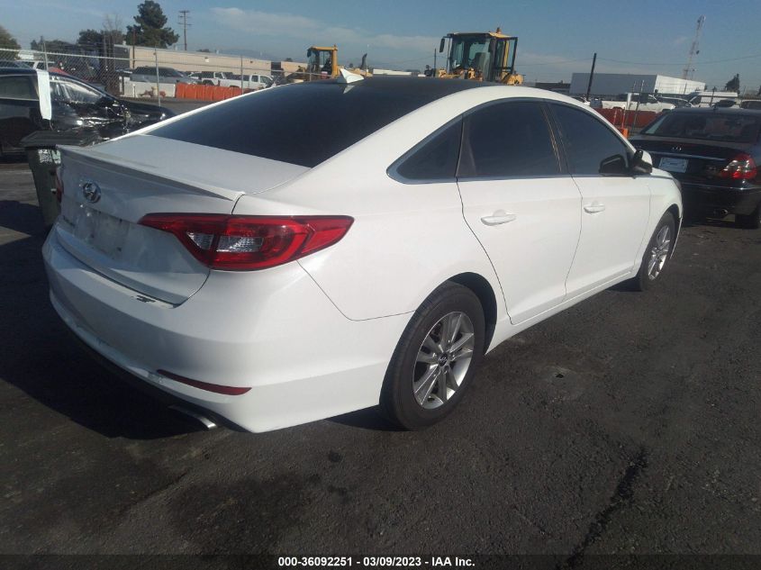 2017 HYUNDAI SONATA 2.4L - 5NPE24AFXHH473915