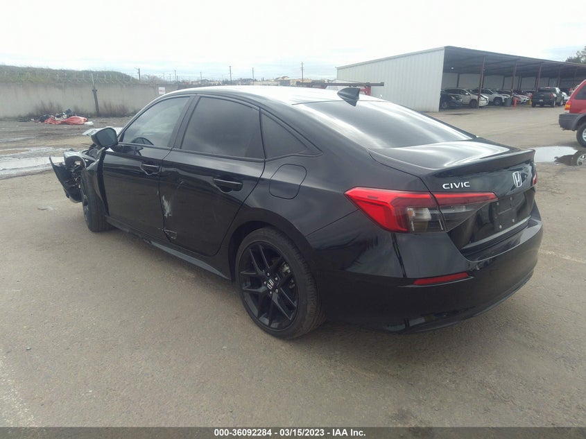VIN 2HGFE2F53NH517162 2022 HONDA CIVIC SEDAN SPORT