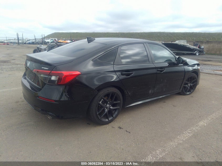 VIN 2HGFE2F53NH517162 2022 HONDA CIVIC SEDAN SPORT