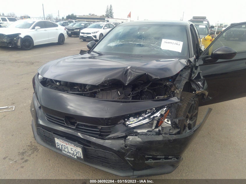 VIN 2HGFE2F53NH517162 2022 HONDA CIVIC SEDAN SPORT