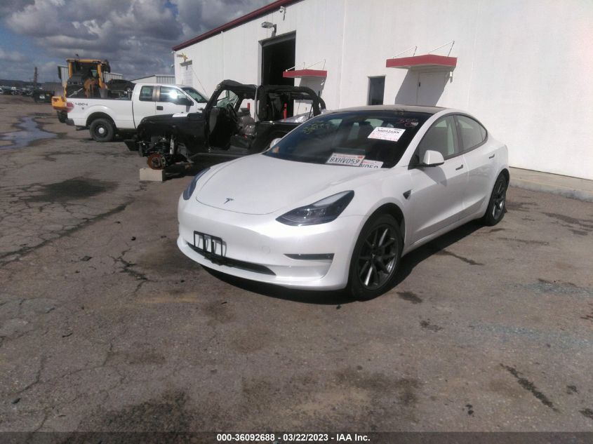 2021 TESLA MODEL 3 LONG RANGE - 5YJ3E1EB4MF010083