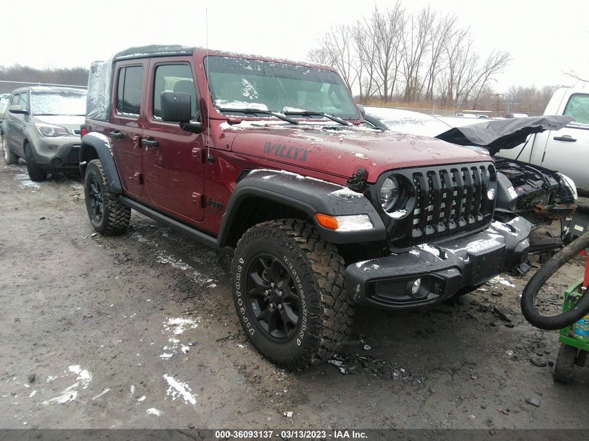 VIN 1C4HJXDN6NW102437 2022 JEEP WRANGLER UNLIMITED WILLYS