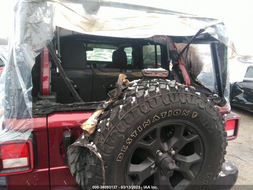 VIN 1C4HJXDN6NW102437 2022 JEEP WRANGLER UNLIMITED WILLYS