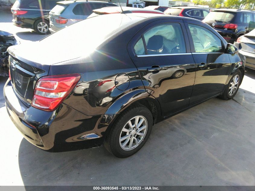 2019 CHEVROLET SONIC LT - 1G1JD5SB2K4118074