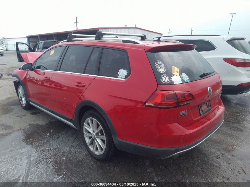 2017 VOLKSWAGEN GOLF ALLTRACK S/SE/SEL 3VWH17AU2HM513878