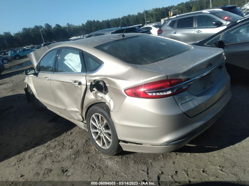 2017 FORD FUSION SE - 3FA6P0H76HR143656