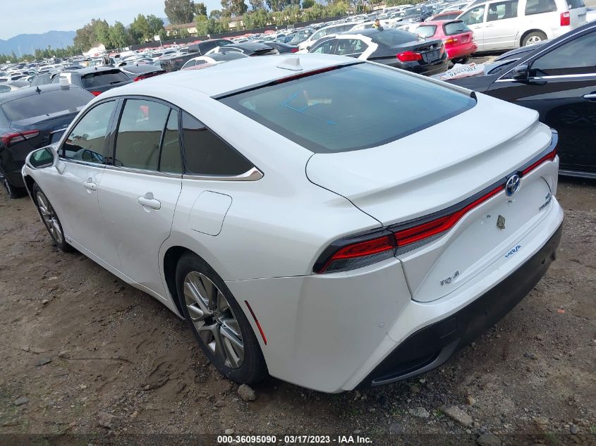2021 TOYOTA MIRAI XLE JTDAAAAA7MA001564