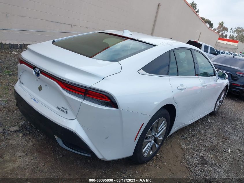 2021 TOYOTA MIRAI XLE JTDAAAAA7MA001564